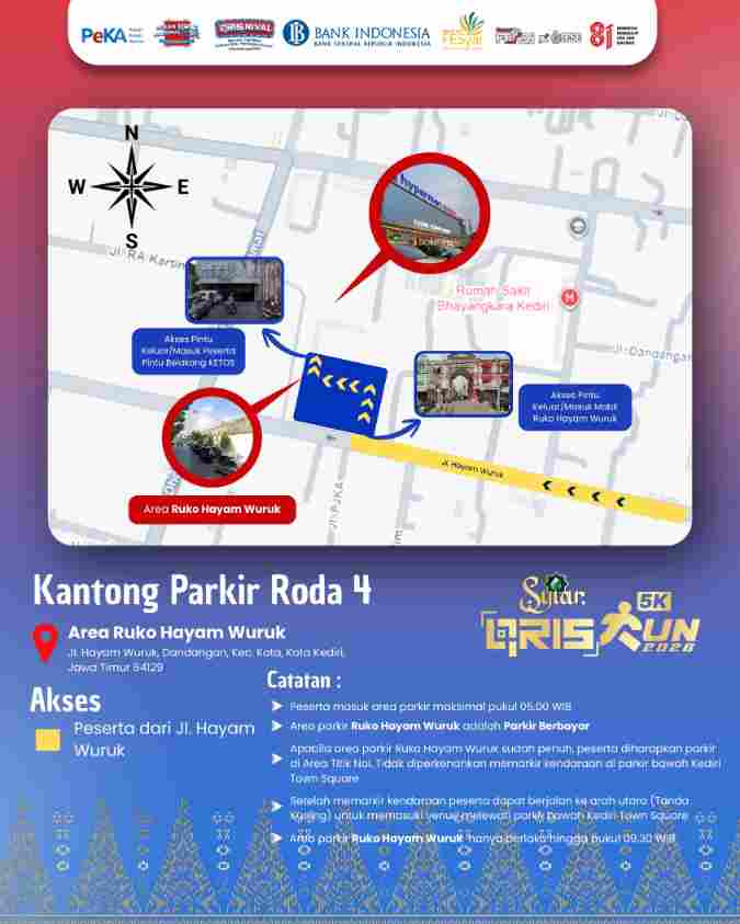 Denah Lahan Parkir Race Day 2