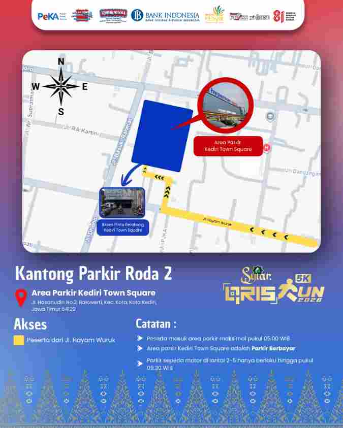 Denah Lahan Parkir Race Day 3