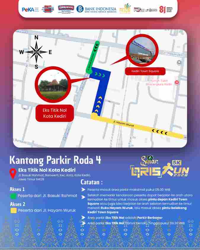 Denah Lahan Parkir Race Day 4